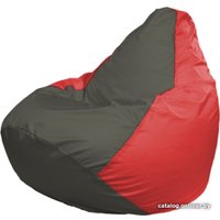 Кресло-мешок Flagman Груша Макси Г2.1-362 (красный/серый темный)