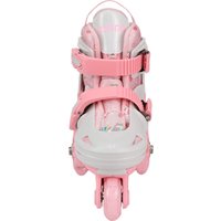 Роликовые коньки Cosmoride Honey + набор защиты (р-р 27-30, белый/розовый)