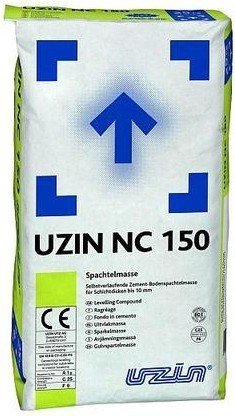 Самонивелирующаяся смесь Uzin NC 150 самонивелир под паркет и ПВХ (25мПа), 25кг