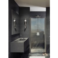 Душевая дверь MaybahGlass 198x99 MGD-445-5 (сатин стекло/хром матовый)