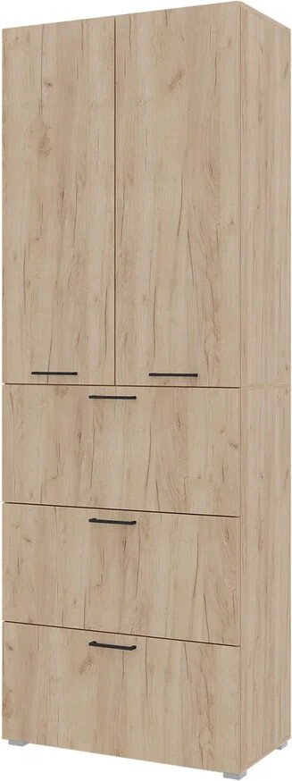 

Шкаф распашной Горизонт Бонн 760 3 ящика (дуб золотой крафт)