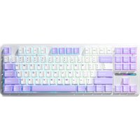 Клавиатура AULA F87 (белый/сиреневый)