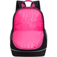 Школьный рюкзак Grizzly RG-463-1 (черный/розовый)