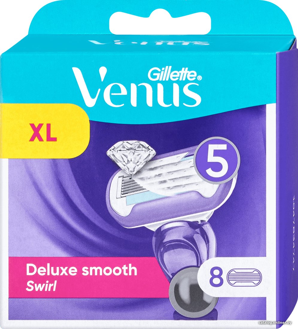 Сменные кассеты для бритья Gillette Venus Deluxe Smooth Swirl (8 шт) 7702018566839