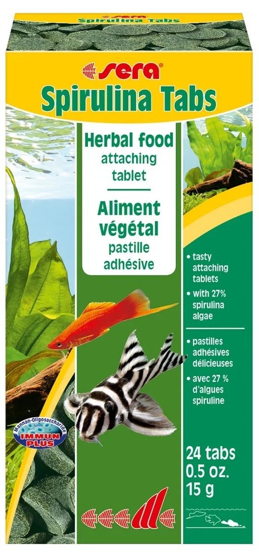 

Сухой корм Sera Spirulina Tabs (24 шт) 15 г