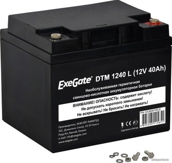 Аккумулятор для ИБП ExeGate DTM 1240 L (12В, 40 А·ч)