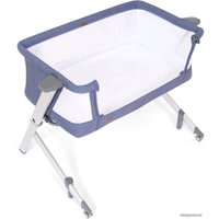 Приставная детская кроватка Nuovita Accanto Dalia (темно-синий/серебристый)