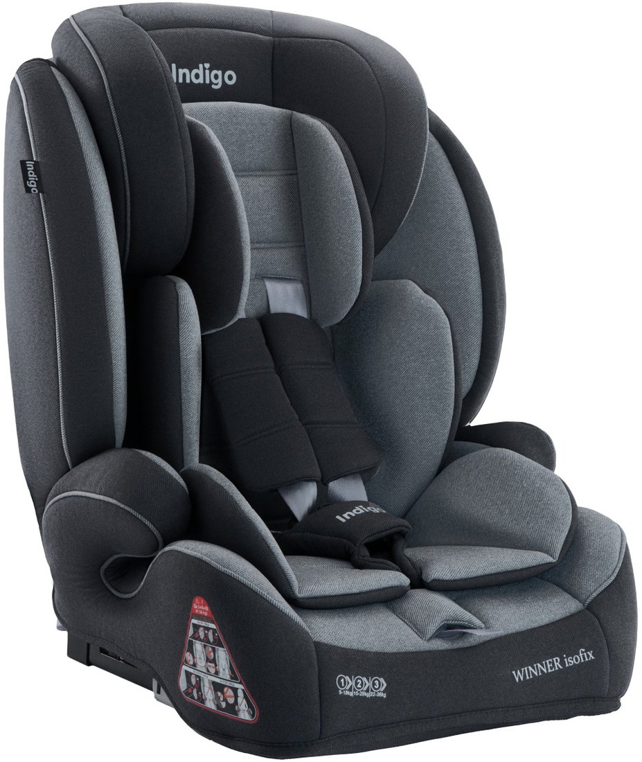 

Детское автокресло Indigo Winner Isofix YB706B (темно-серый/светло-серый)