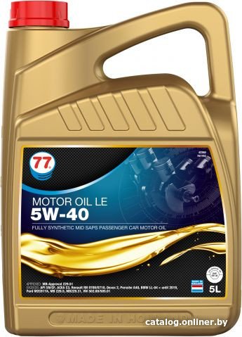 Моторное масло 77 Lubricants LE 5W-40 5л