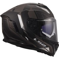 Мотошлем LS2 FF818 Storm III Sporty (L, черный/серый)