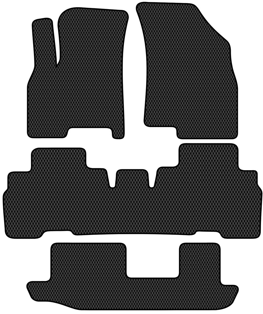 

Комплект ковриков для авто Alicosta Chery Tiggo 8 Pro Max I (suv 5 дв) 2023 - Н.В. +3 ряд (черный, ромб)