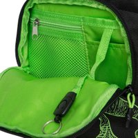 Школьный рюкзак Grizzly RB-450-3f (черный/салатовый)