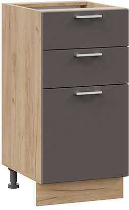 

Шкаф напольный Трия Габриэлла 1Н4Я3 (дуб крафт золотой/муссон)