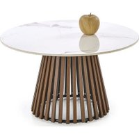 Журнальный столик Halmar Carina (бежевый мрамор/орех) в Могилеве