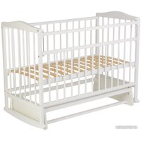 Классическая детская кроватка Фея 204 с маятником (белый)