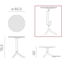 Стол Nardi Step (тортора)