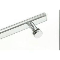 Стеклянная шторка для ванны Saniteco SN-21-140 140x120 (прозрачное стекло)