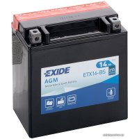 Мотоциклетный аккумулятор Exide ETX16-BS (14 А·ч)