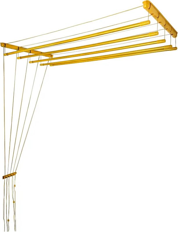 

Сушилка для белья Comfort Alumin Потолочная Алюминиевая Gold Premium 5 прутьев 1.5 м (золото)