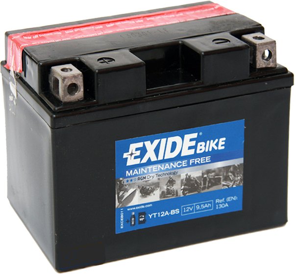 

Мотоциклетный аккумулятор Exide YT12A-BS (9,5 А·ч)