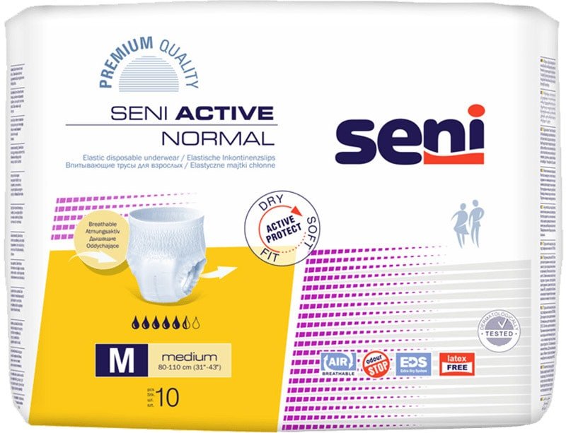 

Трусы-подгузники для взрослых Seni Active Normal M (10 шт)