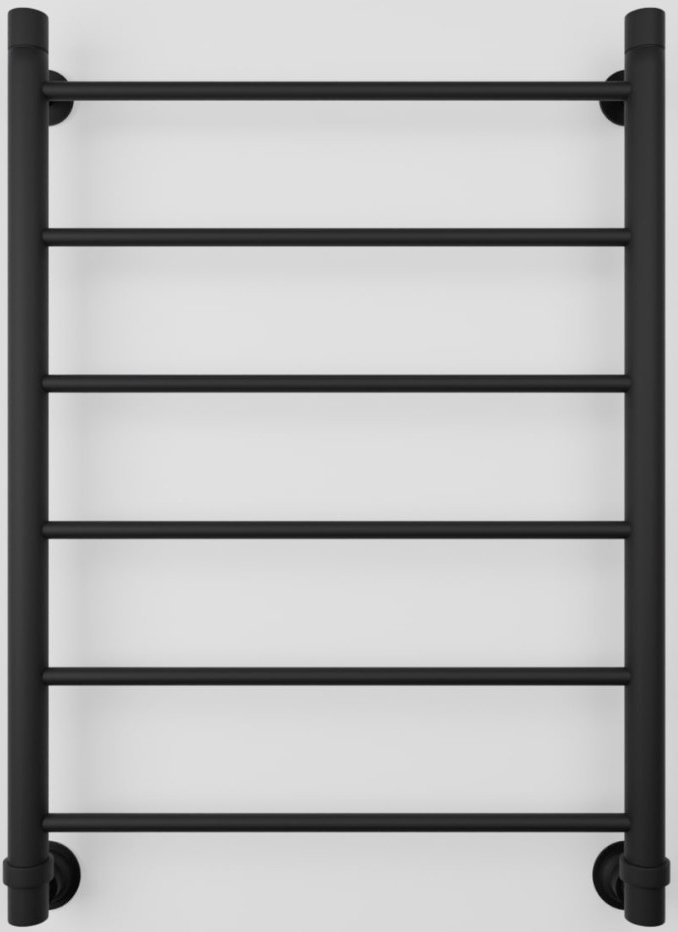 

Полотенцесушитель Luxon J 80x50 (черный матовый, нижнее подключение)