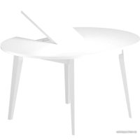 Кухонный стол Васанти плюс Партнер ПС-34 100-135x100 (белый глянец/белый)