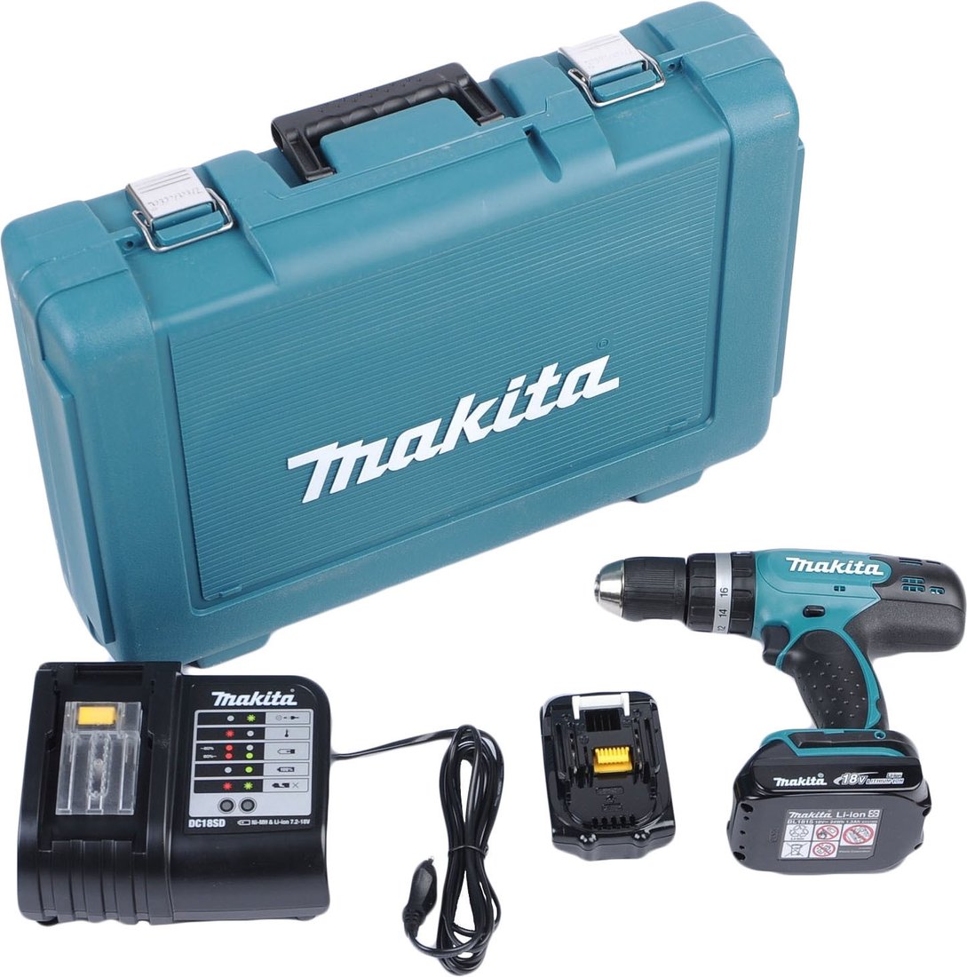 

Дрель-шуруповерт Makita DDF453SYE (с 2-мя АКБ, кейс)