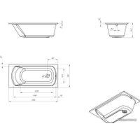 Ванна Eurolux Miamika 170x70