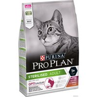 Сухой корм для кошек Pro Plan Sterilised Adult OptiSavour с уткой и печенью 3 кг