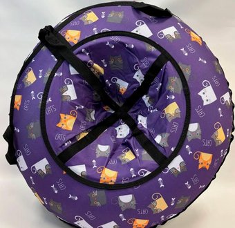 Тюбинг Emi Filini Design Lux 120 см (фиолетовый, котята)