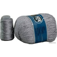 Набор пряжи для вязания ХоббиБум Пух норки 802 50 г 340 м (светло-серый)