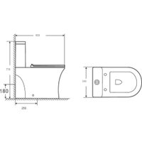 Унитаз напольный Saniteco KW-79142