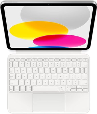 Чехол с клавиатурой Apple Magic Keyboard Folio для iPad 10.9" 10-го поколения (белый, нет кириллицы)