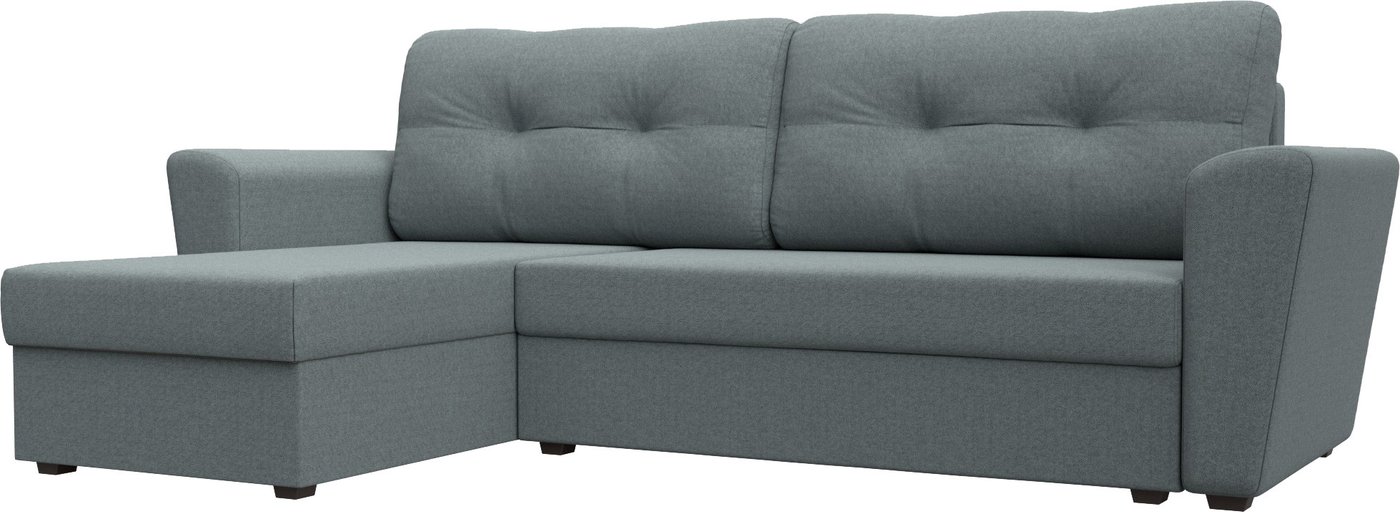 

Угловой диван Лига диванов Амстердам Лайт левый 121169L (рогожка амур серый)