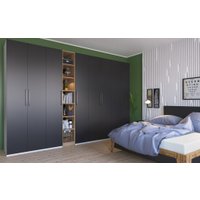 Шкаф распашной Elva Брис NEM02HP-2D-800/580/2400 (06) (белый/графит)