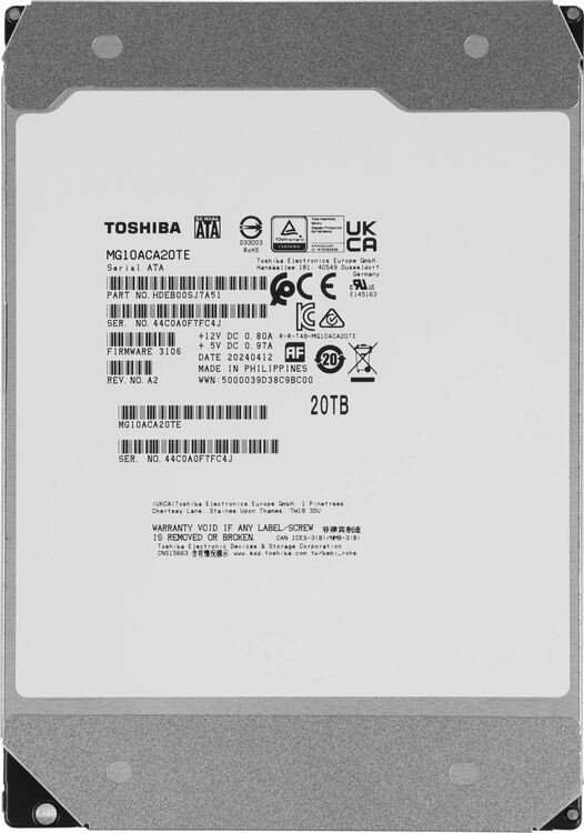 

Жесткий диск Toshiba 20TB MD10ACA20TC