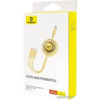 Кабель Baseus CB000063 USB Type-A - Lightning/USB Type-C/microUSB (1.1 м, желтый)