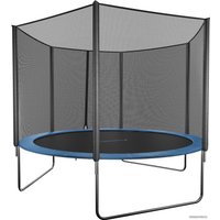 Батут GetActive Jump 10ft - 312 см с лестницей, внешней сеткой (синий)