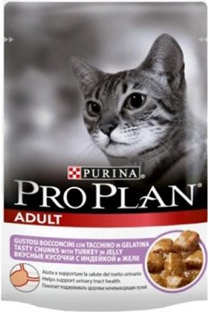 

Пресервы Pro Plan Adult с индейкой 0.085 кг
