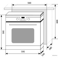 Электрический духовой шкаф LEX EDP 093 WH