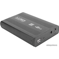 Бокс для накопителей 3.5" USBTOP SATA – USB2.0 (черный, с блоком питания)