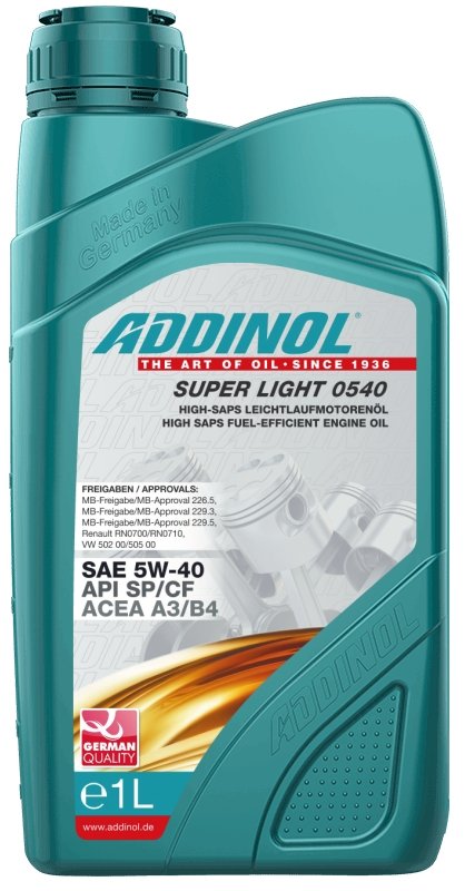 

Моторное масло Addinol Super Light 0540 5W-40 1л