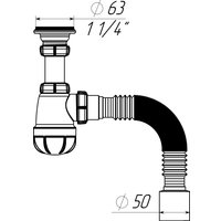 Сифон Aquant S1010-35-MR