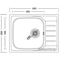 Кухонная мойка Kromevye Atlas EX 180 D