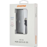 USB-хаб  Digma HUB-4U2.0-UC-DS