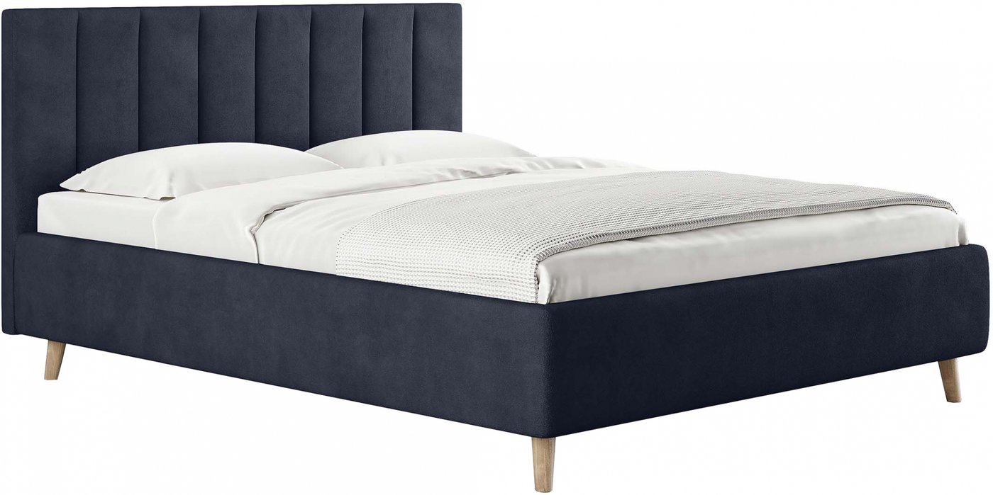 

Кровать Сонум Alma 160x200 (замша синий)