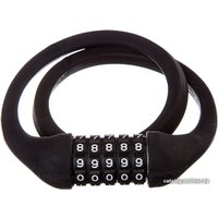Тросовый велосипедный замок STG TY4538 (кодовый, черный)