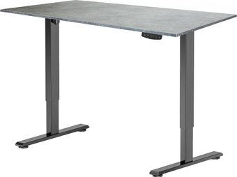 Стол с регулировкой высоты ErgoSmart Electric Desk Light 1200х650х18 мм (бетон Чикаго/черный)