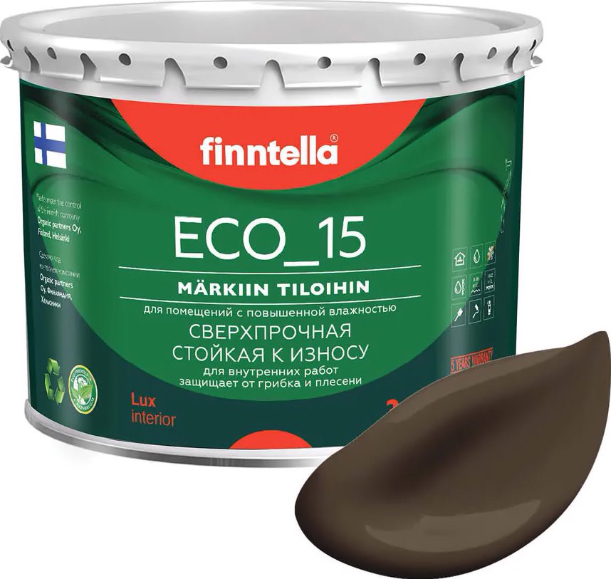 

Краска Finntella Eco 15 Suklaa F-10-1-3-FL072 2.7 л (коричневый)